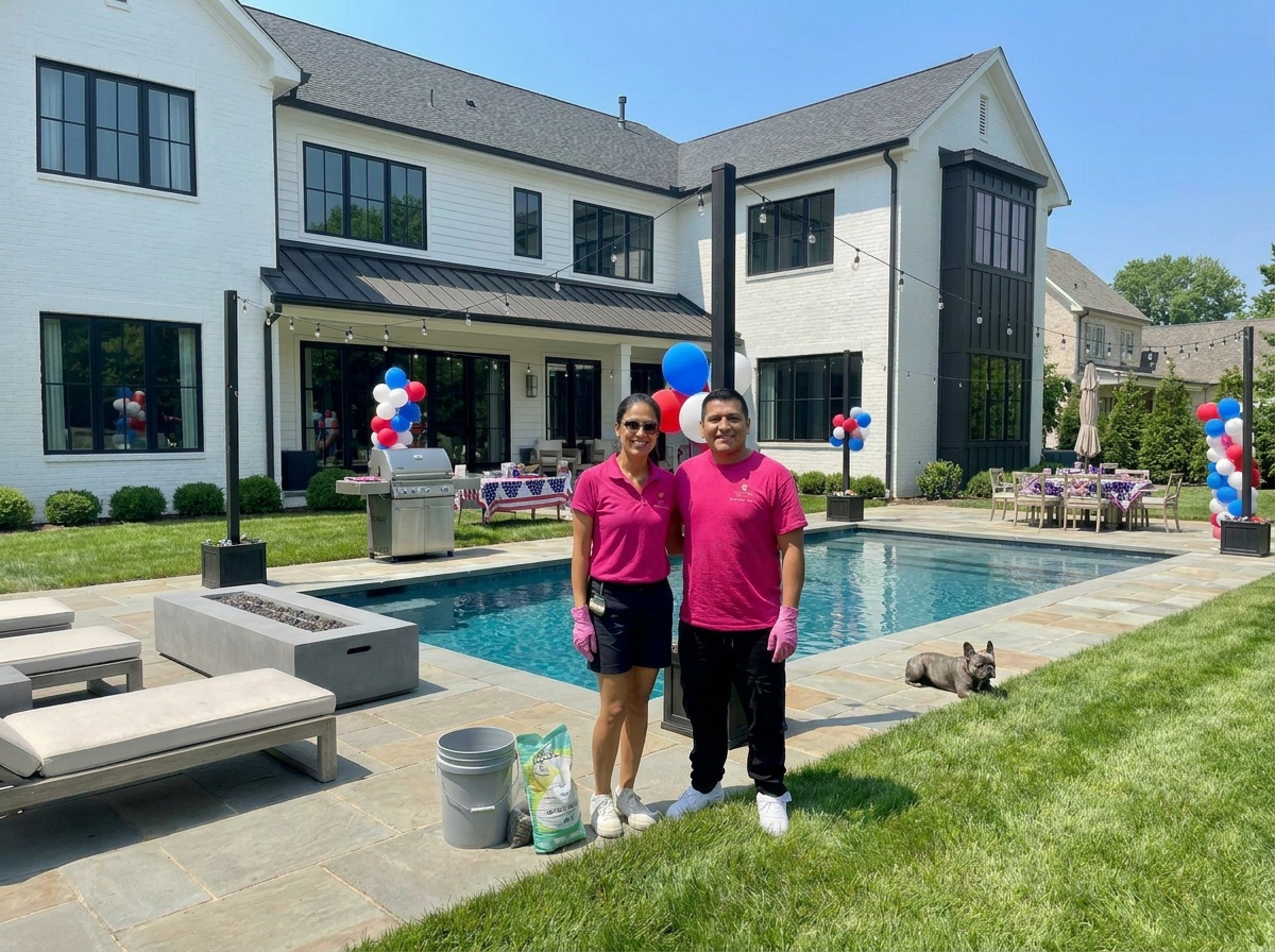 Yard party setup
