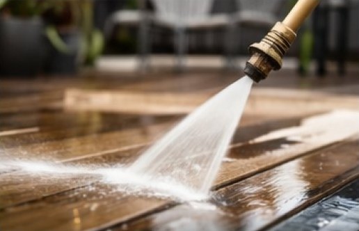 Deck sanitation rinse